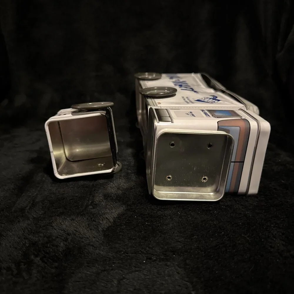 Vintage 2005 Walmart Sam’s Club Metal Semi Truck Tin Containers Wheels Roll